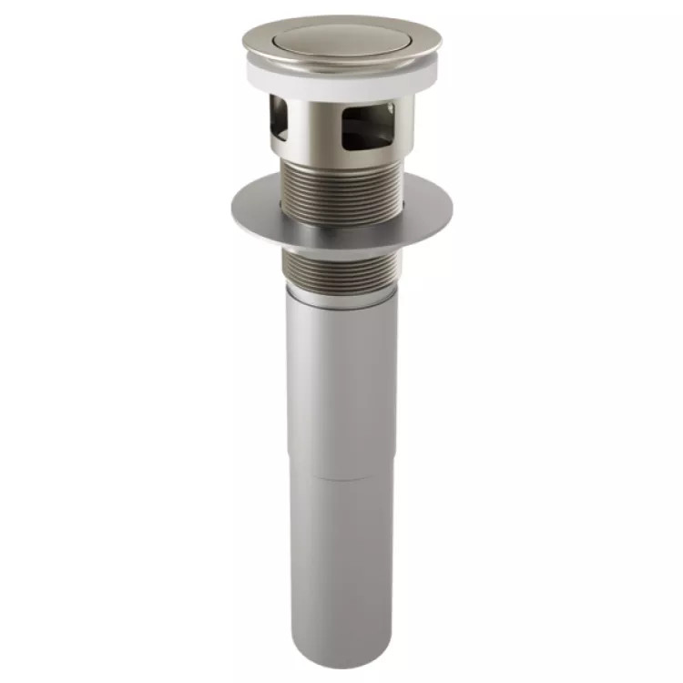 Brizo Push Button Pop-Up with Overflow, Luxe Nickel - (RP81628NK)