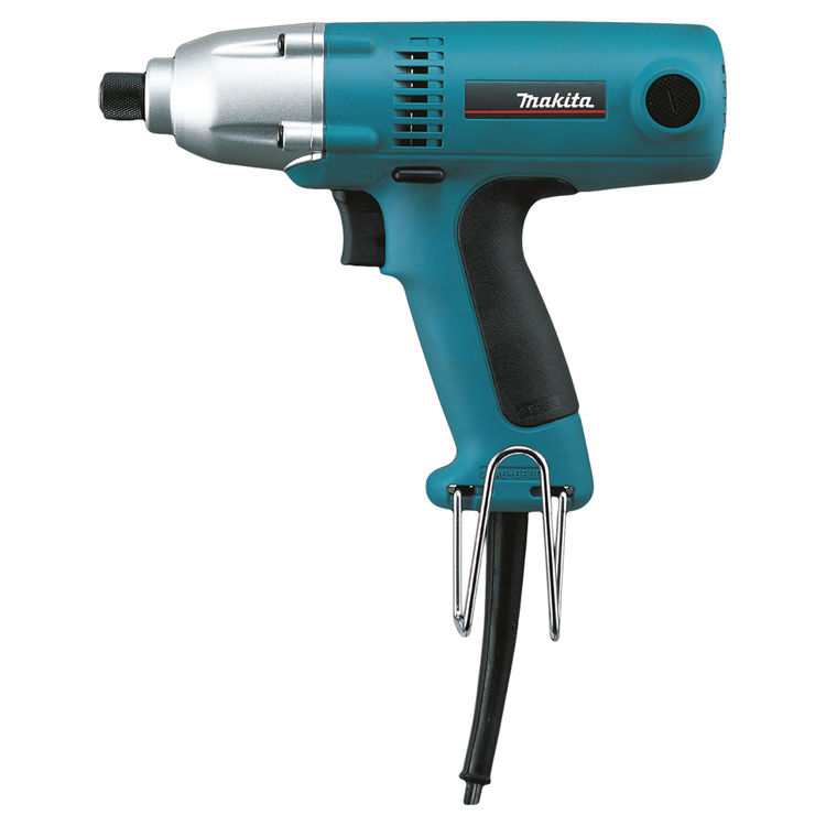 Makita Corded Impact Driver with 1/4" Hex Drive, 2.3 AMP Motor, 0-3200 RPM, 3100 IPM, 88.5 ft-lbs Max Torque - 6952