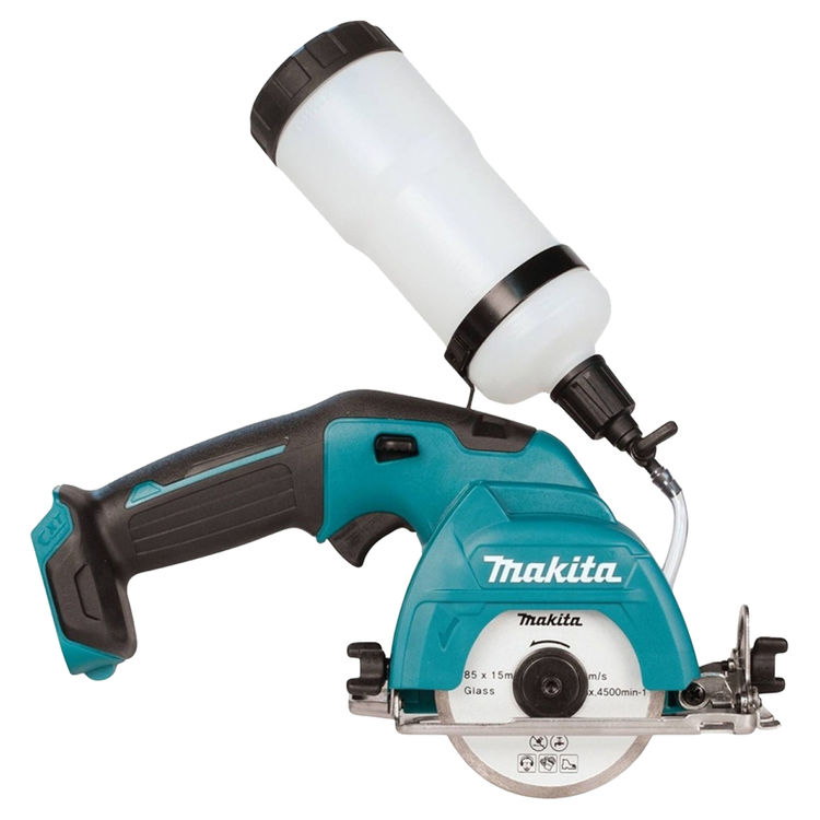 Makita 3-3/8" 12V Max CXT Lithium-Ion Cordless Tile/Glass Saw with 15mm Arbor (Tool Only) - CC02Z