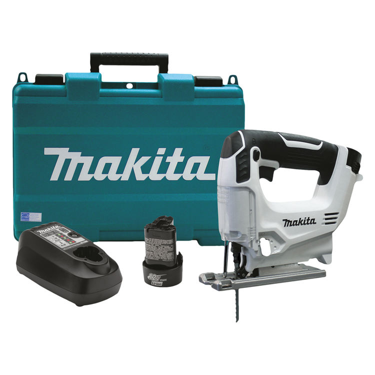 Makita 12V max Lithium-Ion Cordless Jig Saw Kit with 2-Pack Battery, Charger, and Tool Case - VJ01W
