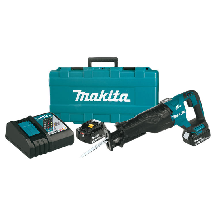 Makita 18V LXT Lithium-Ion Brushless Cordless Reciprocating Saw Kit with Variable 2-Speed and LED Light - XRJ05M