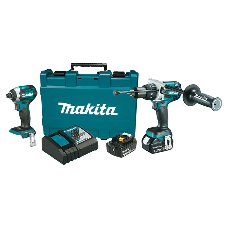 Makita 18V LXT Lithium-Ion Brushless Cordless 2-Pc Combo Kit (4.0Ah) - XT268M 