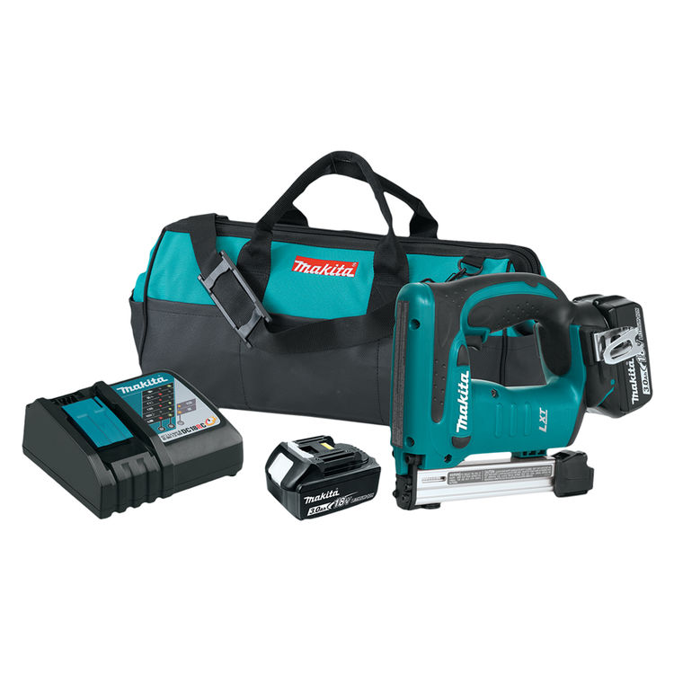 Makita 18V LXT Lithium-Ion Cordless 3/8" Crown Stapler Kit (3.0Ah) - XTS01 