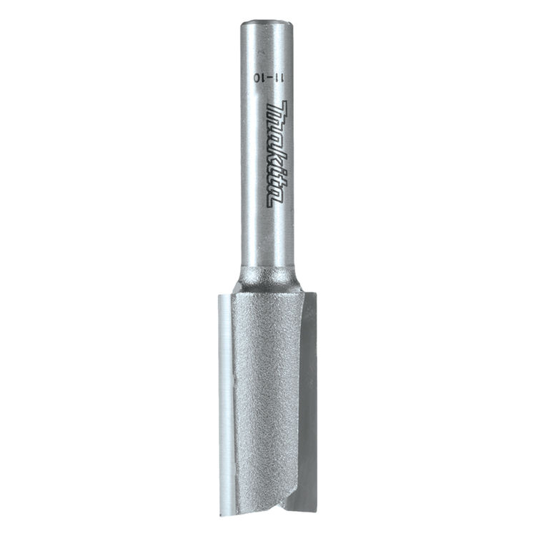Makita 3/8" Straight 2-Flute Router Bit with 1" Carbide-Tipped Cutting Edge, 1/4" Shank - 733004-0A