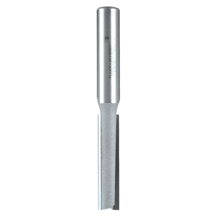 Makita 1/2" Straight 2-Flute Router Bit with 1-1/4" Carbide-Tipped Cutting Edge, 1/2" Shank - 733005-6A