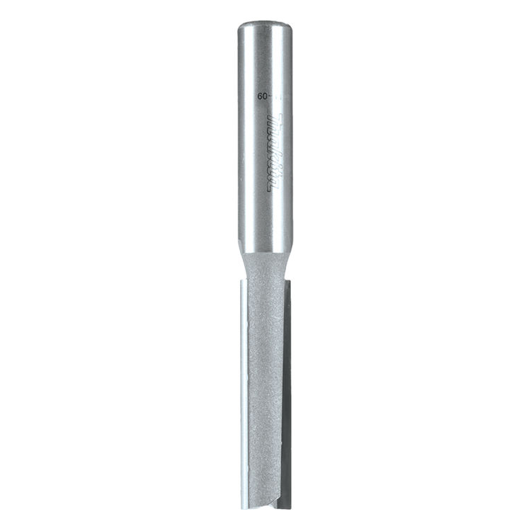 Makita 1/2in Straight 2-Flute Router Bit with 2in Carbide-Tipped Cutting Edge, 1/2in Shank - 733005-9A