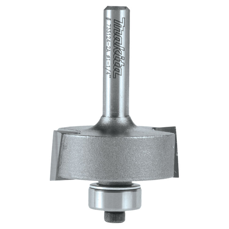 Makita 3/8" Rabbet Router Bit, 2 Flute, 1/4" SH, C.T. - 733124-2A