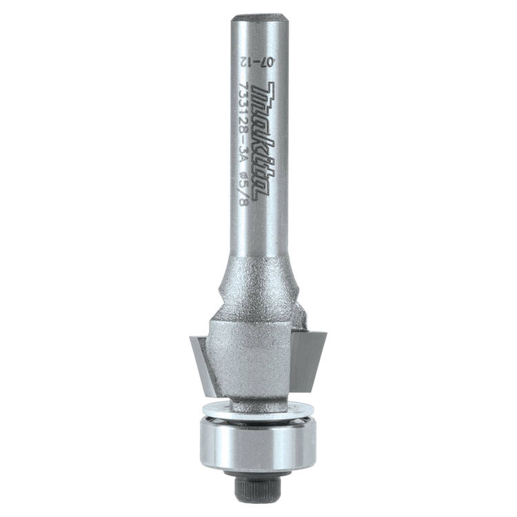 Makita 15 Bevel Trim Router Bit, 2 Flute, 1/4" SH, C.T. - 733128-3A 