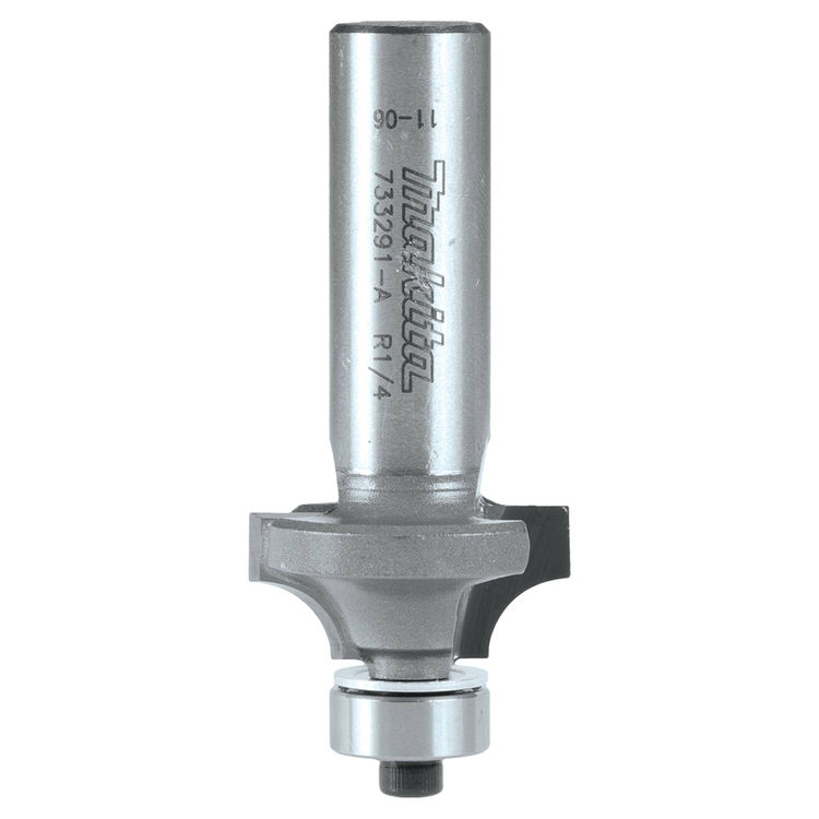 Makita 1/4" Corner Round, 2 Flute, C.T. Router Bit, 1/2" Shank - 733291-A 