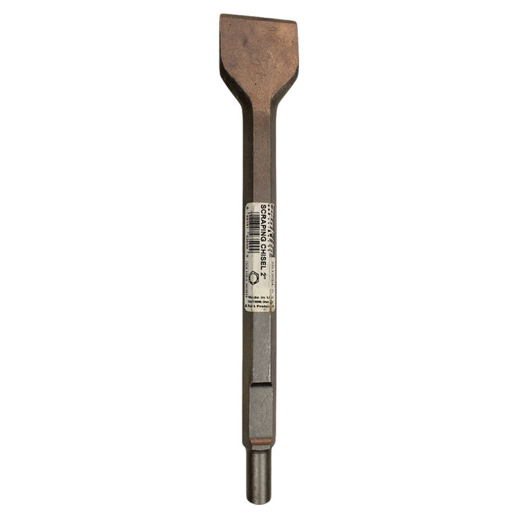Makita 2" x 12" Flat Chisel for Spline or 3/4" Hex - 21/32" Round Shank Hammers - 751234-A 