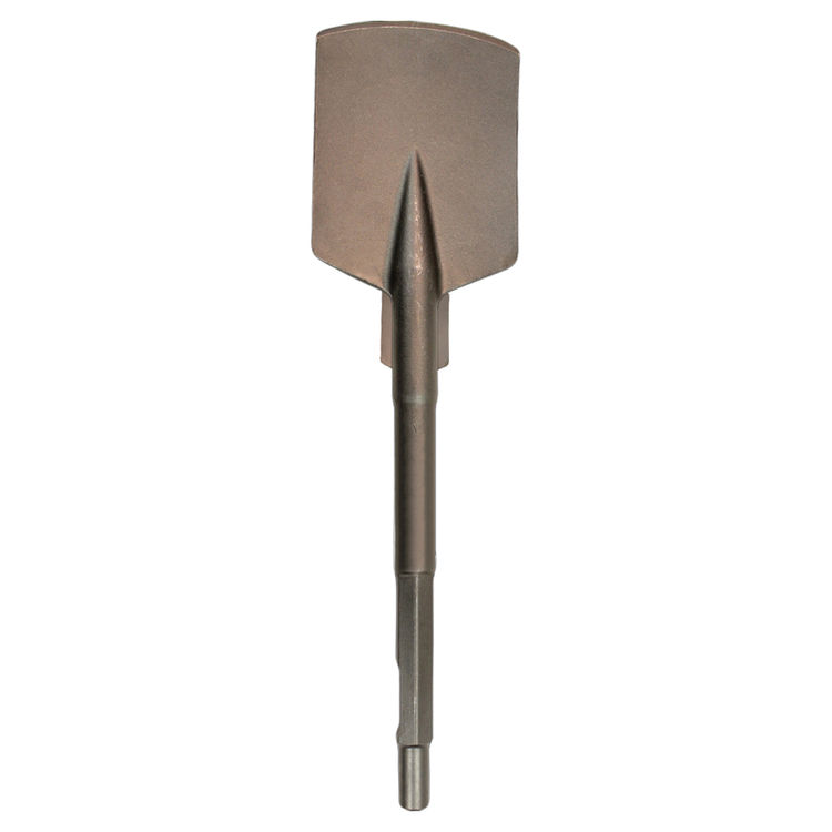 Makita 4‑1/2" x 17" Clay Spade, Spline or 3/4" hex ‑ 21/32" - 798148-7