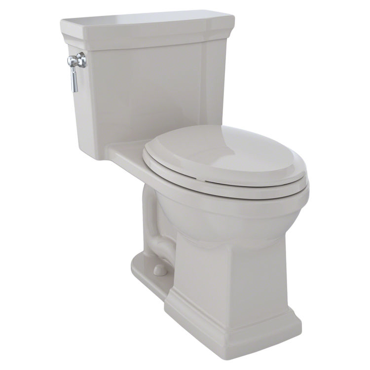 TOTO Promenade II 1G One-Piece Elongated 1.0 GPF Universal Height Toilet with CeFiONtect, Sedona Beige - MS814224CUFG#12