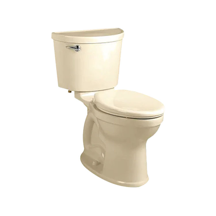American Standard Champion PRO Two-Piece Toilet, Less Seat, Elongated, Right Height, 1.6 GPF, Left Hand Trip Lever, Bone - 211AA.004.021