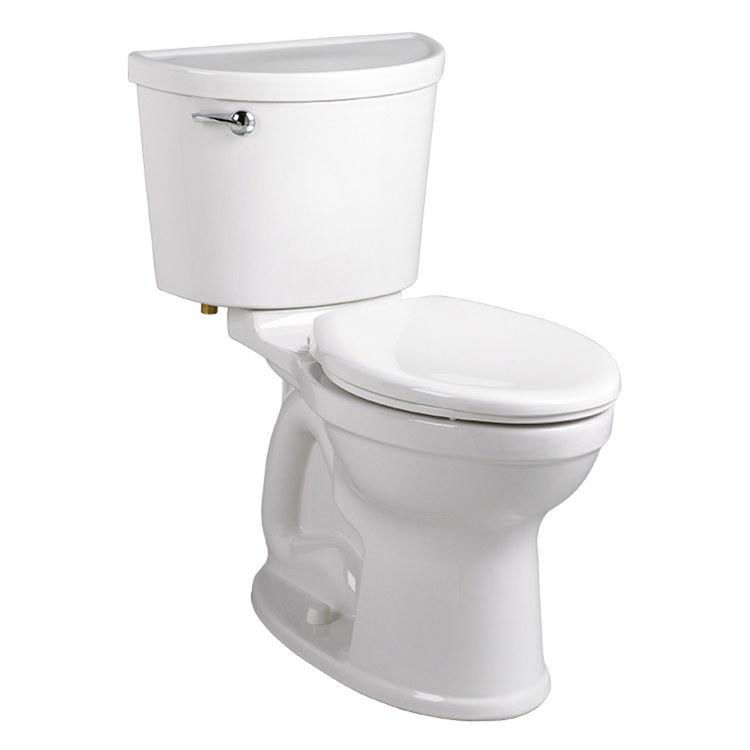 American Standard Champion PRO Two-Piece Toilet, Less Seat, Elongated, Standard Height, 1.6 GPF, White - 211CA.004.020