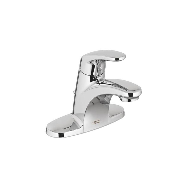  American Standard Colony PRO 4" Centerset Bathroom Faucet with Metal Pop-up Drain, 1.2 GPM, WaterSense, ADA, Polished Chrome - 7075000.002