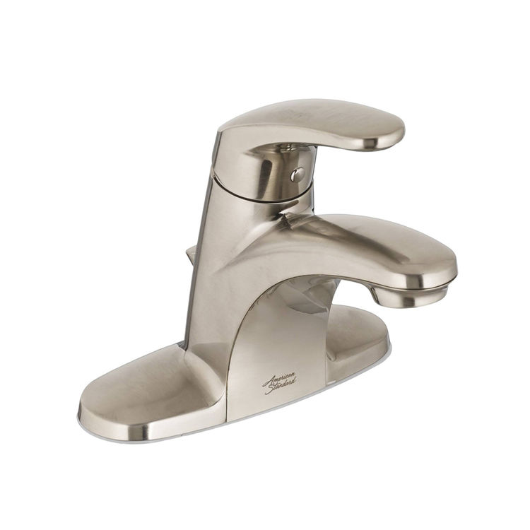  American Standard Colony PRO 4" Centerset Bathroom Faucet, Less Drain, Pop-up Hole, and Rod, 1.2 GPM, WaterSense, ADA, Matte Black - 7075004.295