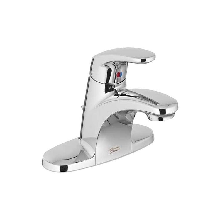 American Standard Colony PRO Single Lever Handle Chrome Centerset Lavatory Faucet with Memory Position Valving, 0.5 GPM, Less Drain, Less Pop-Up Hole and Rod- 7075.054.002