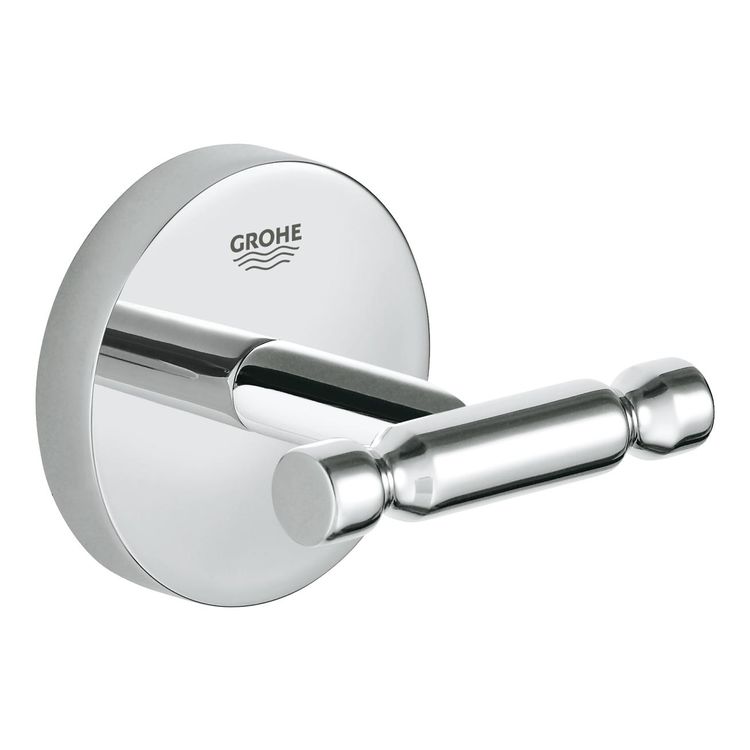 Grohe 40461001 Bau Cosmopolitan Double Robe Hook, StarLight Chrome