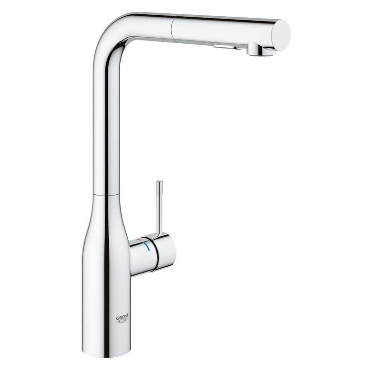 Grohe Essence Single-Handle Pull-Out Kitchen Faucet, StarLight Chrome - 30271000