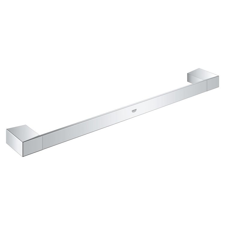 Grohe Selection 19" Cube Towel Bar, Concealed Fastening, StarLight Chrome - 40767000  