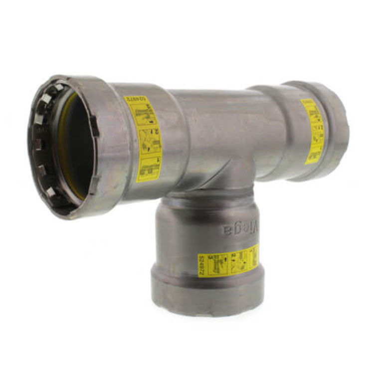 Viega 25321 MegaPressG 1-1/2" Stainless Tee