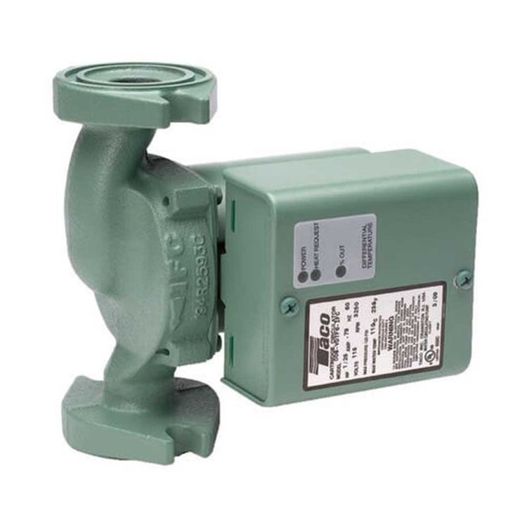 Taco Variable Speed Delta-T Circulator Pump, 1/8 HP, 1-Phase, 10 GPM, 115V, Cast Iron, Flange - 009-VDTF5