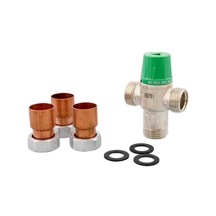 Taco 5004-HX-C 1" Union Sweat Mixing Valve, Heating Only