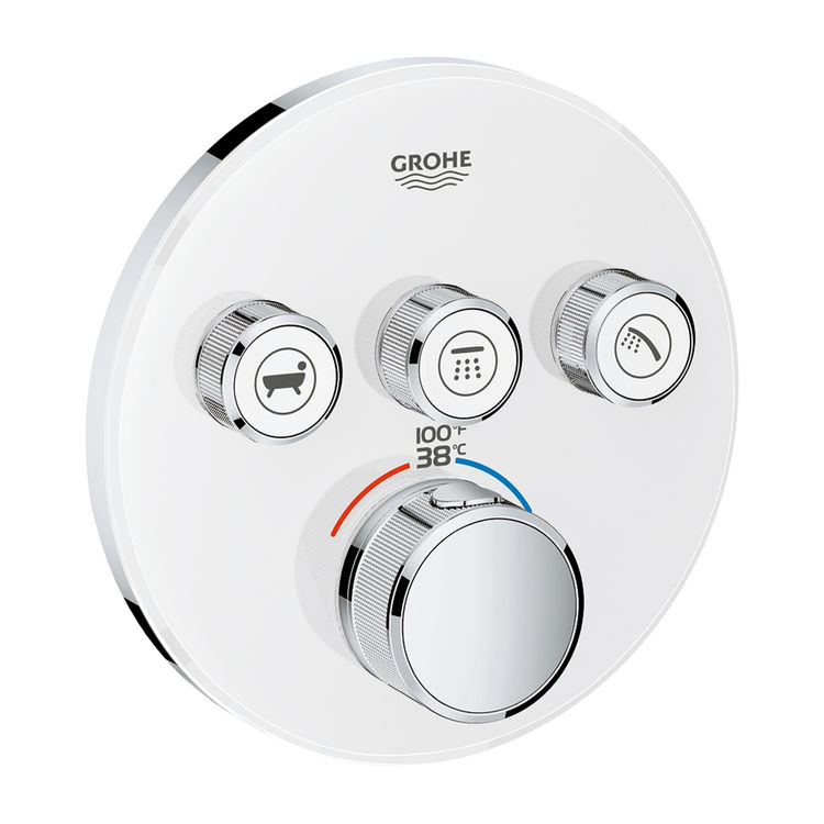 Grohe 29161LS0 Round Grohtherm SmartControl Three Diverter Valve Trim