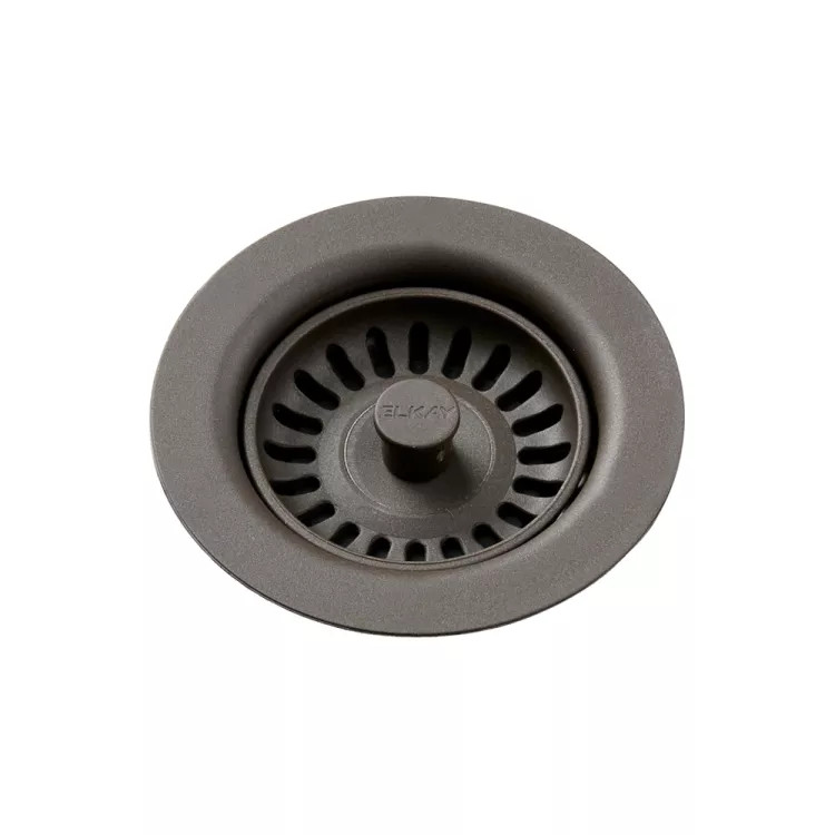 Elkay Polymer Drain Fitting with Removable Basket Strainer and Rubber Stopper Chestnut - LKQS35CN