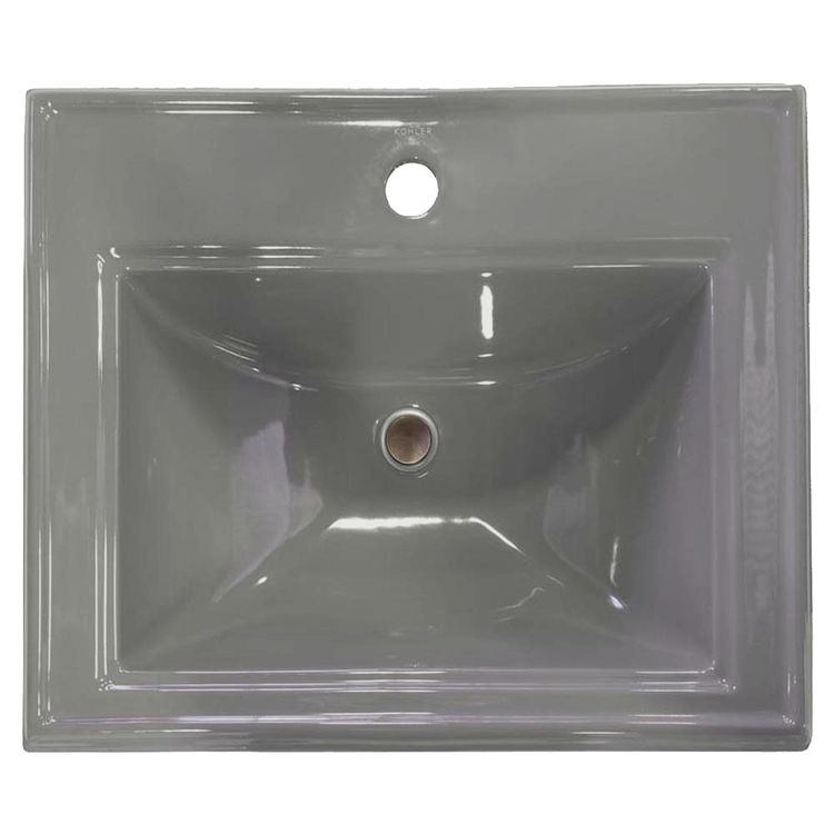 KOHLER Memoirs Classic Drop-In Bathroom Sink, Single Hole, Cashmere - K-2241-1-K4