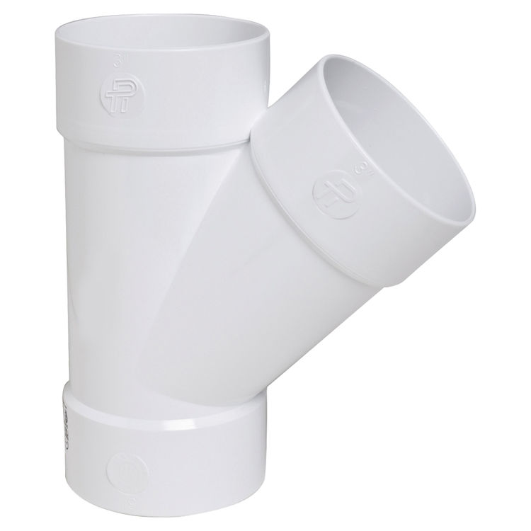 Plastic Trends PVCSY3 P302 3" SDR-35 Sewer Wye