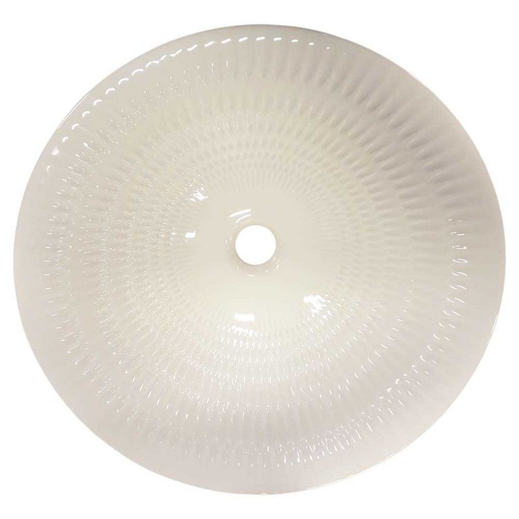 KOHLER K-17890-RL-K8 Derring Design on Round Carillon Wading Pool Bathroom Sink, Translucent White