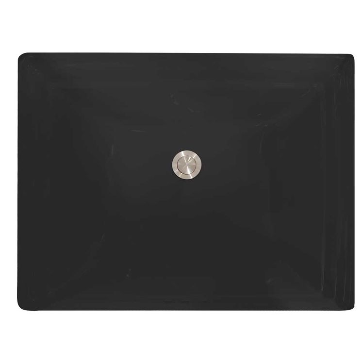 Kohler Memoirs Rectangular Undermount Lavatory, Vitreous China, Black - K-2339-7