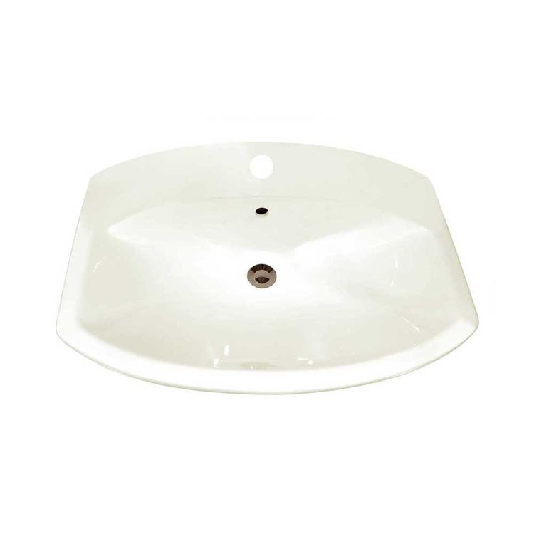 KOHLER Cimarron Bathroom Sink, Self-Rimming, Single Hole, Biscuit - K-2351-1-96