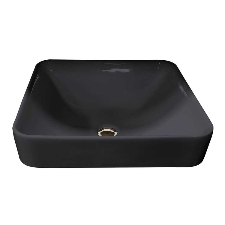 KOHLER K-2661-7 Vox Square Vessel Bathroom Sink, Black