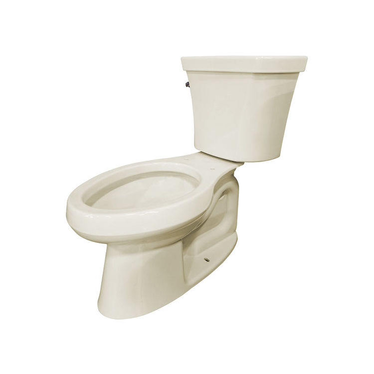 KOHLER K-3999-UT-96 Wellworth Highline Two-piece Elongated 1.28 gpf Chair Height Toilet, Biscuit