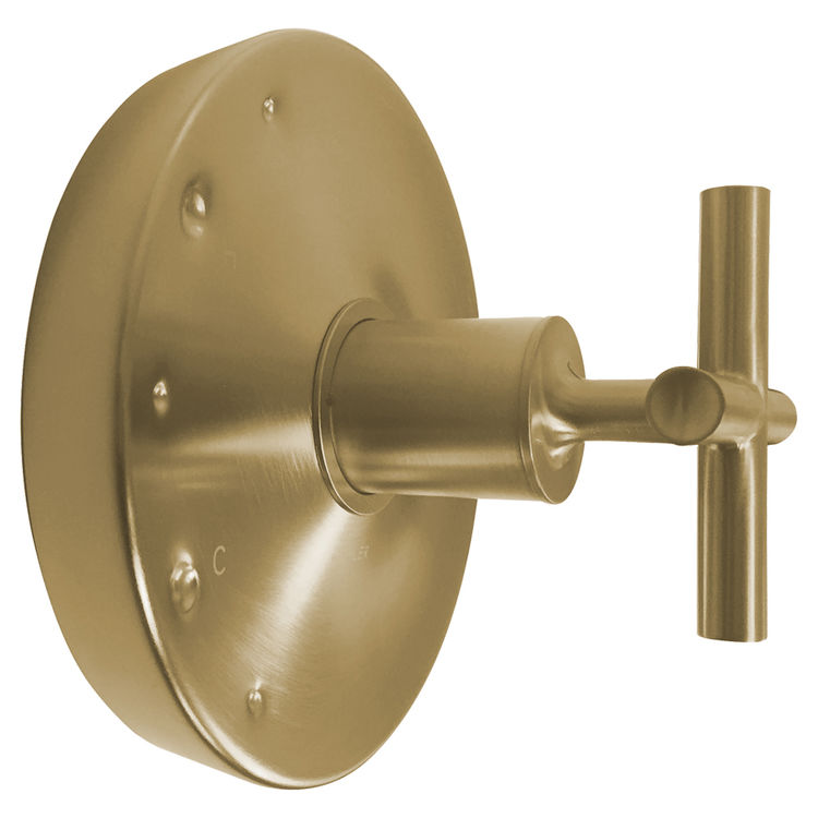 Kohler Purist Rite-Temp Valve Trim, Cross Handle, Brushed Bronze - K-TS14423-3-BV