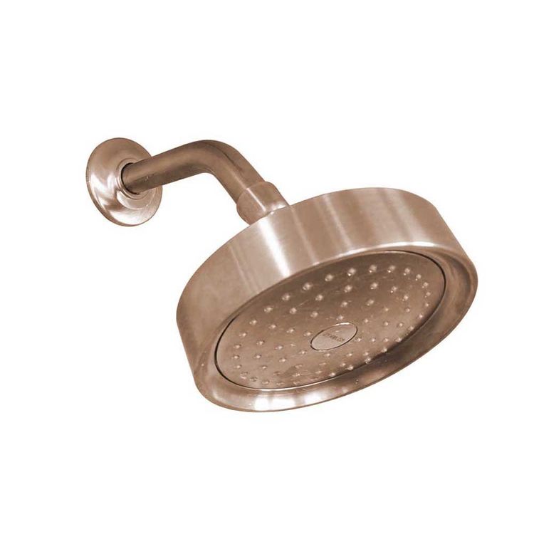 Kohler Purist Single Function Wall Mount Showerhead, Katalyst Technology, MasterClean, 2.5 GPM, Vibrant Rose Gold - K-965-AK-RGD
