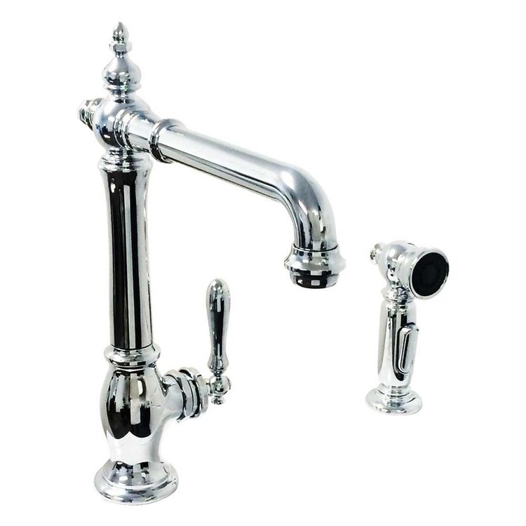 Kohler Artifacts Single Handle High Arc Kitchen Faucet w/ Side Spray, Polished Chrome - K-99265-CP