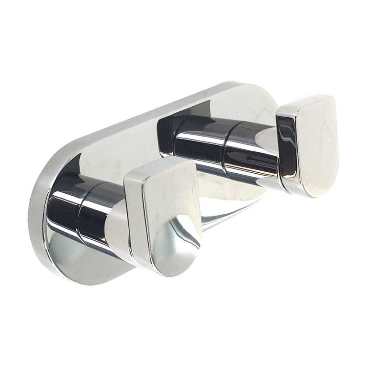 KOHLER K-73146-CP Composed Double Robe Hook, Polished Chrome