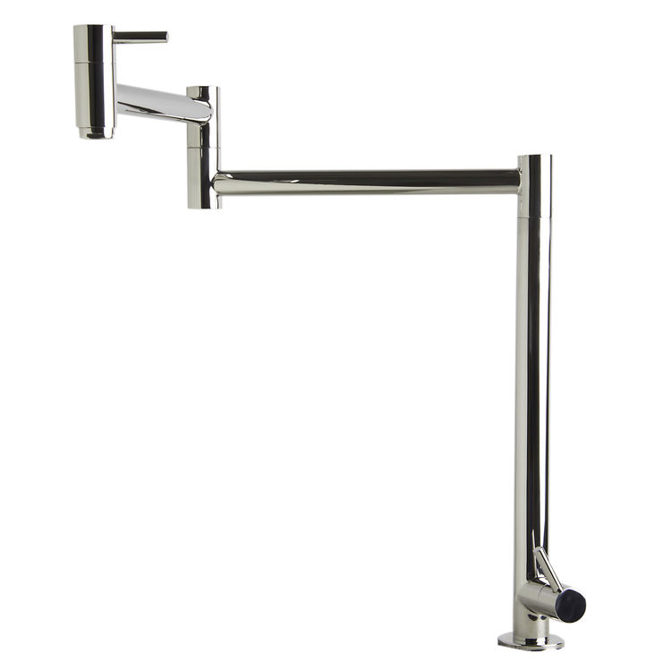 ALFI AB5018-PSS Retractable Pot Filler Kitchen Faucet, Polished Stainless Steel