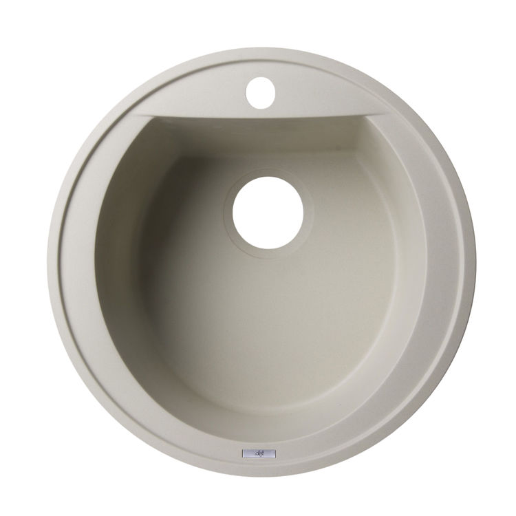 ALFI AB2020DI-B 20" Round Composite Drop-In Sink - Biscuit