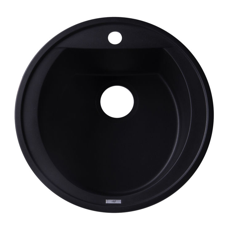 ALFI AB2020DI-BLA 20"  Round Composite Drop-In Sink - Black