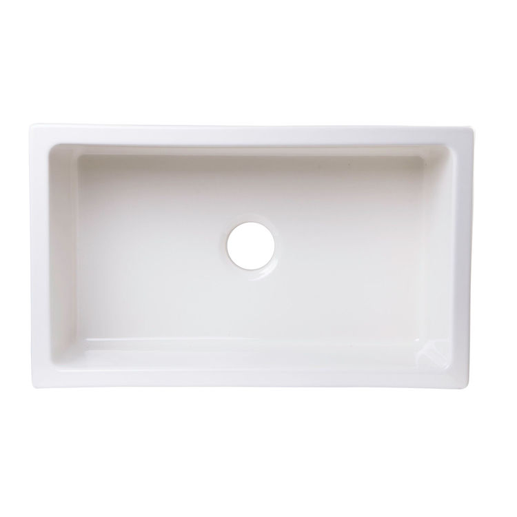 ALFI AB3018SB-B 30"x18" FIRECLAY APRON SINK BISCUIT - 1 BOWL
