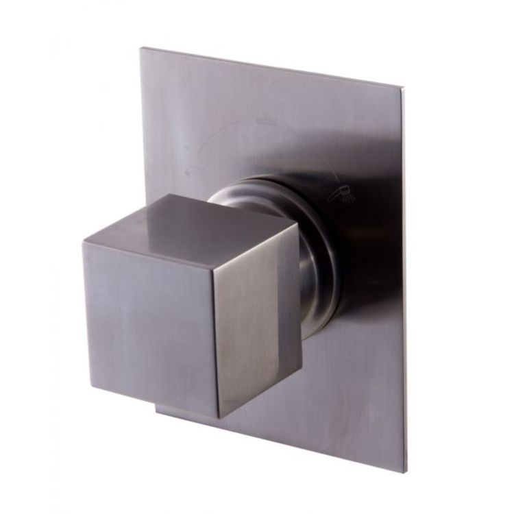 ALFI AB9209-BN 3 FUNCTION DIVERTER VALVE BRUSHED NICKEL - WITH ROUGH