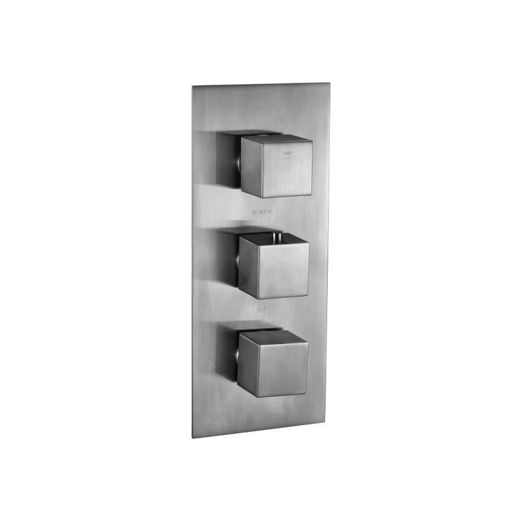 Alfi AB2701-BN Thermostatic 2-Function Valve Trim with Rough - Brushed Nickel