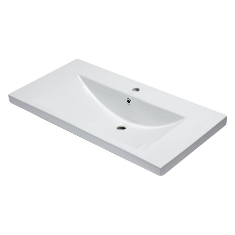 EAGO BH002 40"x19" Rectangular Drop-In Bathroom Sink - White