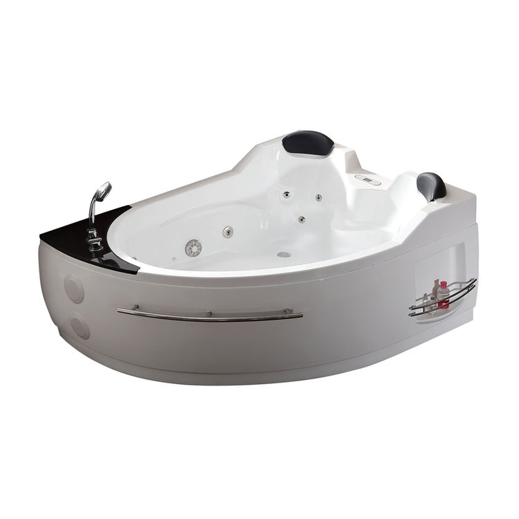 EAGO AM113ETL-L 66" Left Corner Whirlpool Bathtub - White