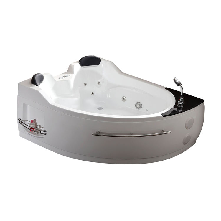 EAGO AM113ETL-R 66" Right Corner Whirlpool Bathtub - White