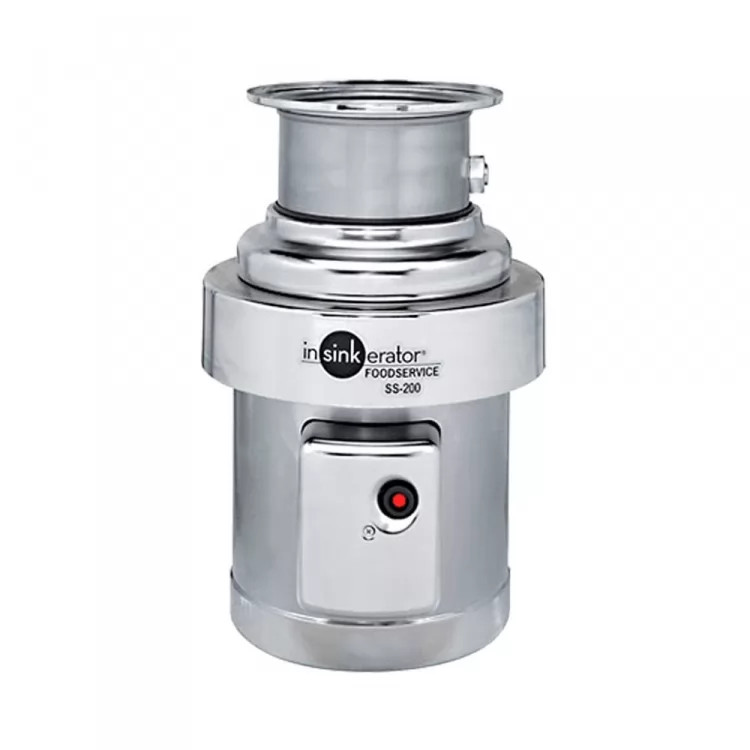 InSinkErator 13663E SS200-32 3-Phase Short Commercial Garbage Disposal - 2 HP